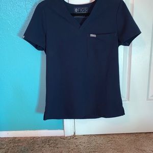 figs xs top navy blue